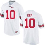 Men's Ohio State Buckeyes #10 Amir Riep White Nike NCAA College Football Jersey Online FBK1444KW